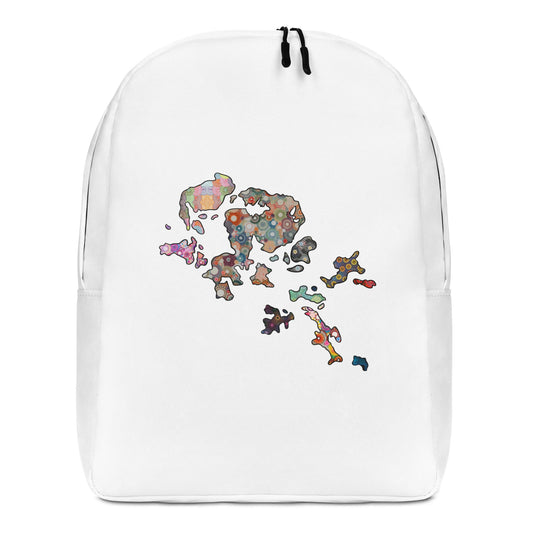 Spirograph Patterned Orkney Islands Map All-Over Print Minimalist Backpack