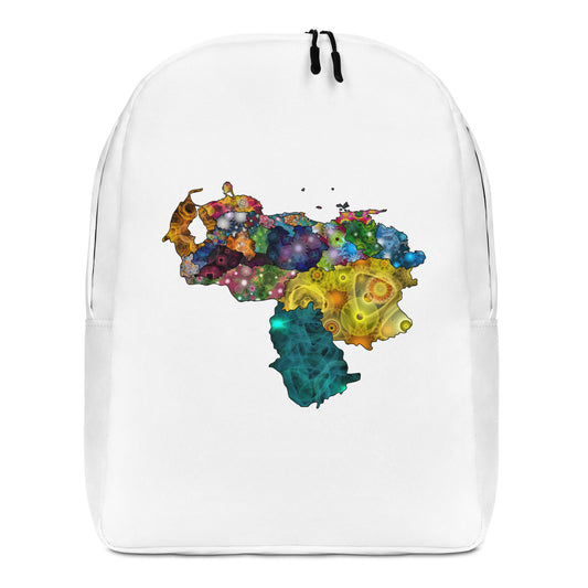 Spirograph Patterned Venezuela States Map All-Over Print Minimalist Backpack