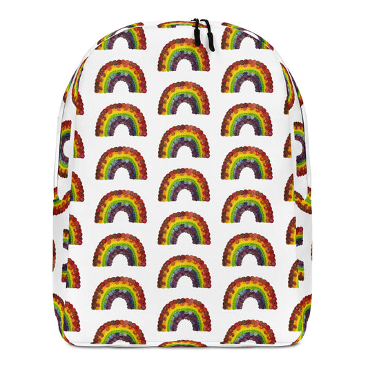 Spirograph Rainbow: a Patterned Spirograph Collage All-Over Print Minimalist Backpack