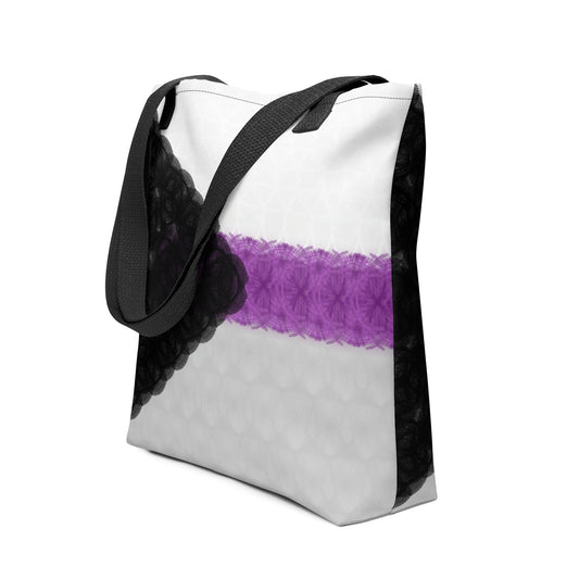 Spirograph Patterned Demisexual Flag All-Over Print Tote