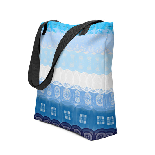 Spirograph Patterned Gay Male Flag All-Over Print Tote