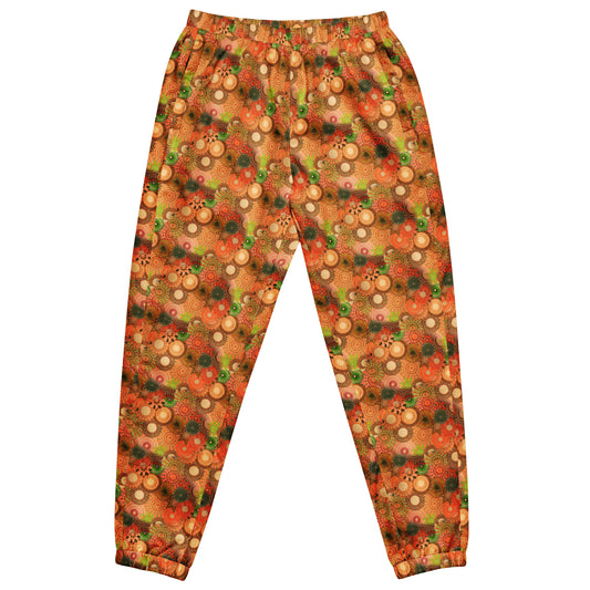 Autumn Spirals, a Patterned Spirograph Collage Unisex track pants