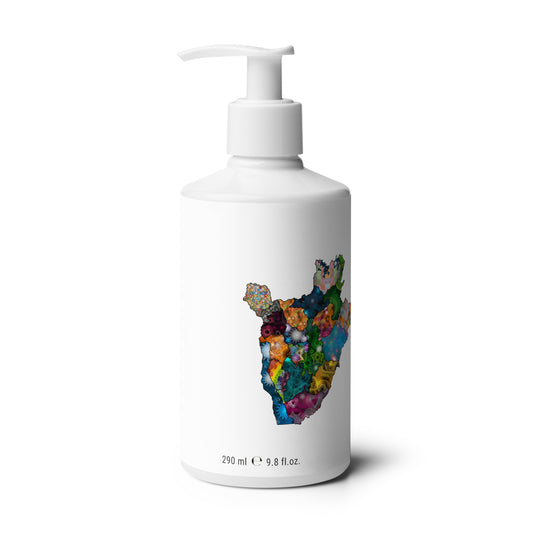 Spirograph Patterned Burundi Province Map Floral Hand & Body Lotion