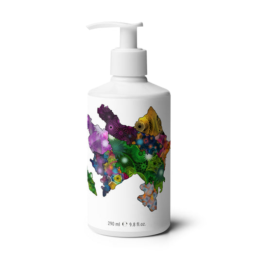 Spirograph Patterned Azerbajan Administrative Divisions Map Floral Hand & Body Lotion