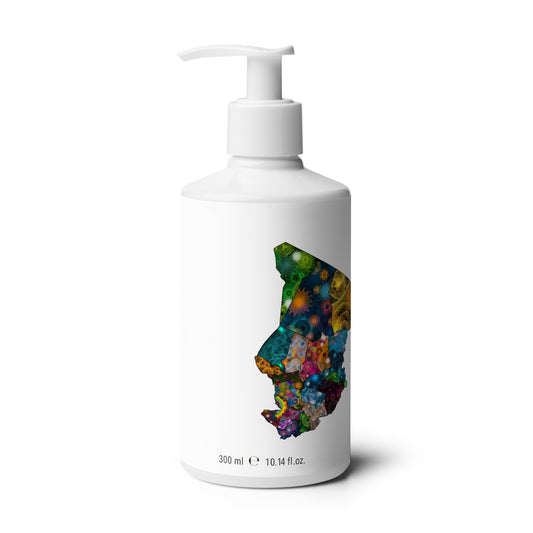 Spirograph Patterned Chad Regions Map Floral hand & body wash