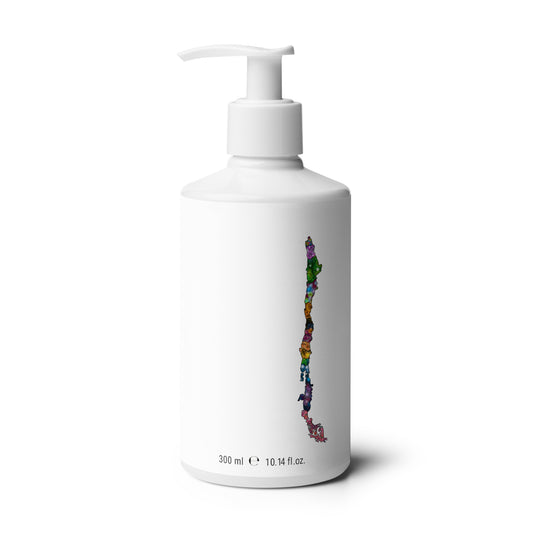 Spirograph Patterned Chile Regions Map Floral hand & body wash