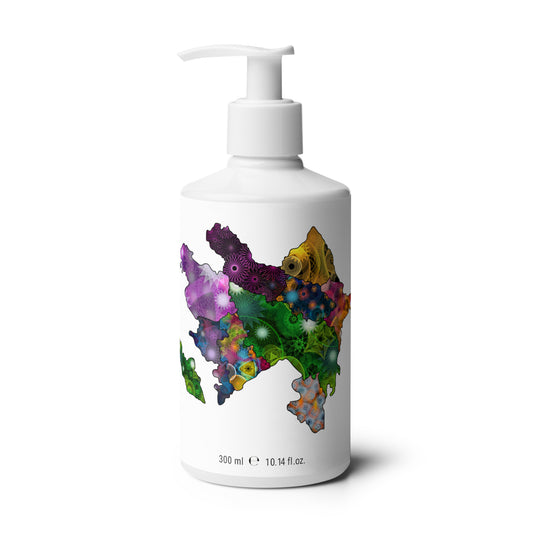 Spirograph Patterned Azerbajan Administrative Divisions Map Floral Hand & Body Wash