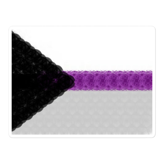 Spirograph Patterned Demisexual Flag Kiss-Cut Stickers