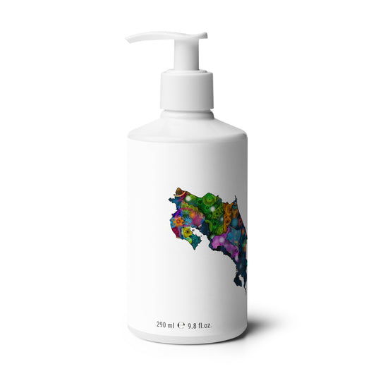 Spirograph Patterned Costa Rica Provinces Map Refreshing Hand & Body Lotion