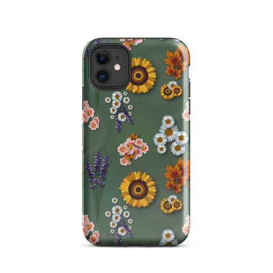 Floral fun: a spirograph collage pattern Tough Case for iPhone®
