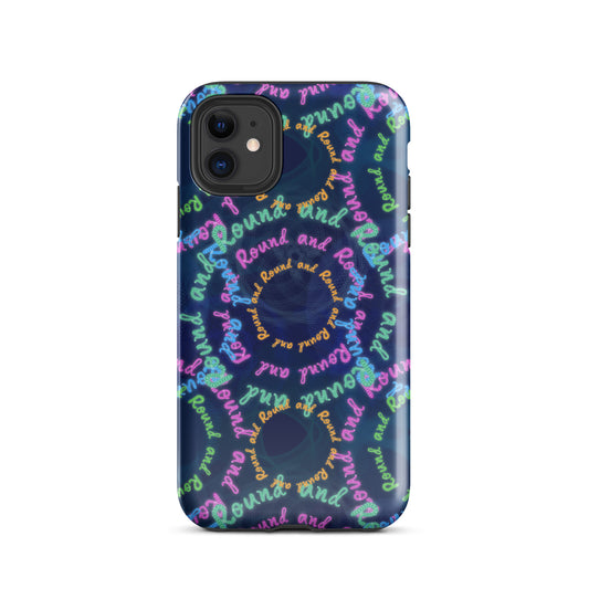 Round and Round: a Patterned Spirograph Collage Tough Case for iPhone®